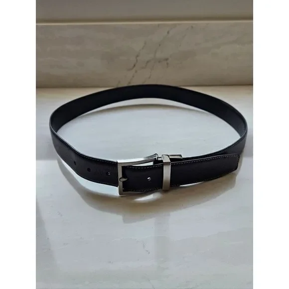 Kirkland Men's Dark Brown Italian Leather Belt Size 36