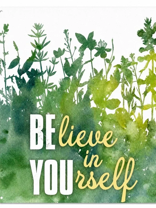 NEW Inspirational Be You Believe In Yourself Metal Sign