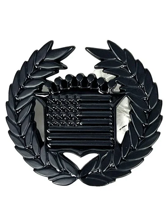 Famous Stars And Straps Mens Belt Buckle Caddie USA Logo Black Stealth Tactical