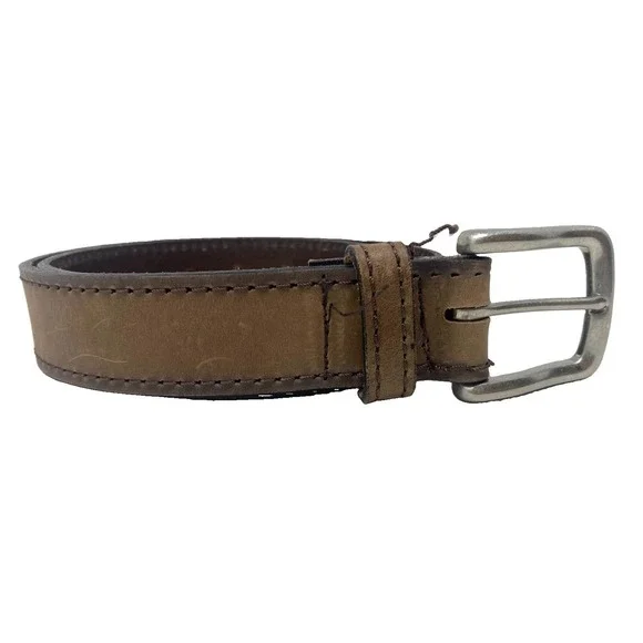 Jos A Bank Mens Brown Genuine Leather Handcrafted in Italy Belt Sz 32 Worn Look