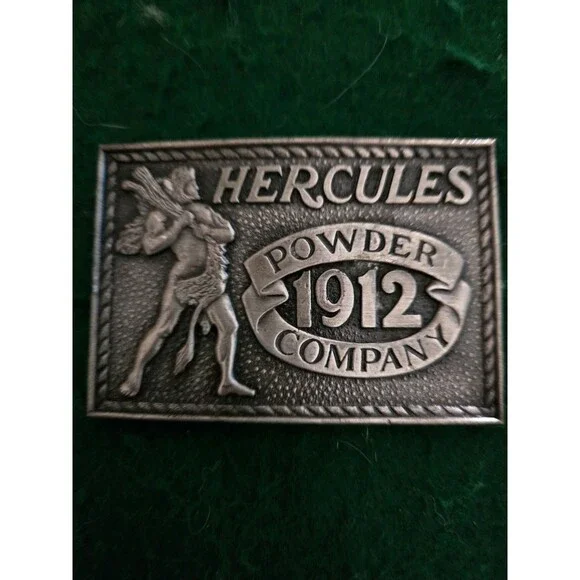 Vtg. 1977 Spec. Ed. Hercules Powder Company Belt Buckle (O-17)