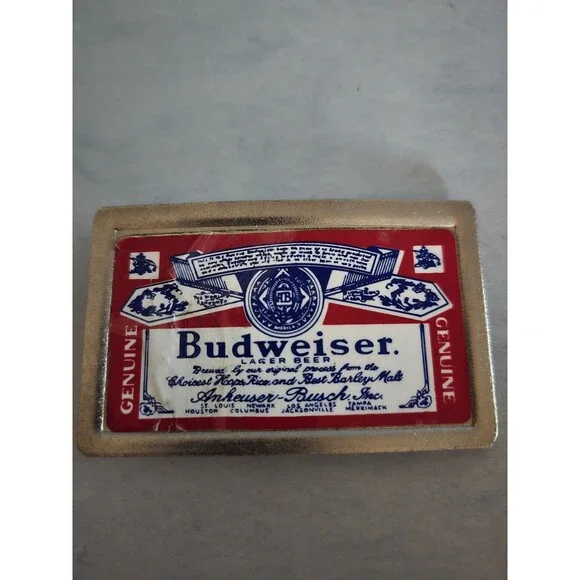 Vtg. Budweiser Belt Buckle (O-17)