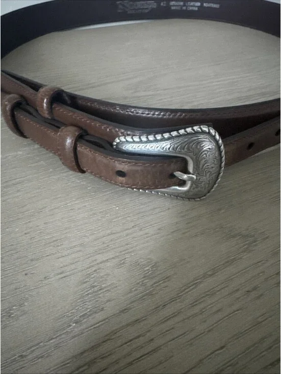 Nocona Men’s Western Ranger Arrow Lacing Leather Belt Men’s 42
