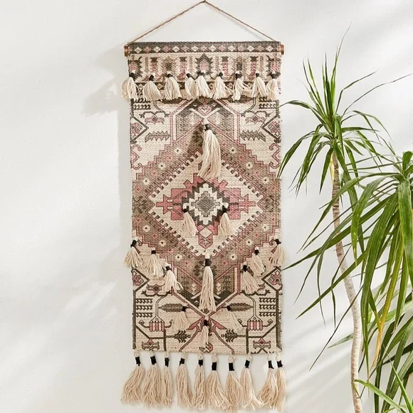 Tassel rug wall hanging tapestry