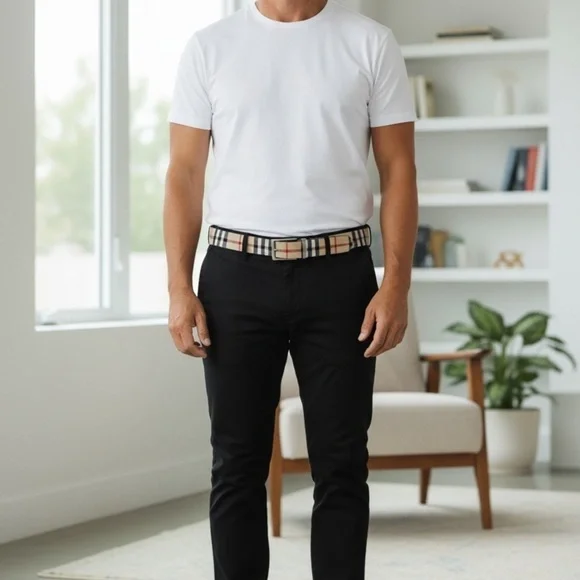 Stylish Checkered Unisex Belt