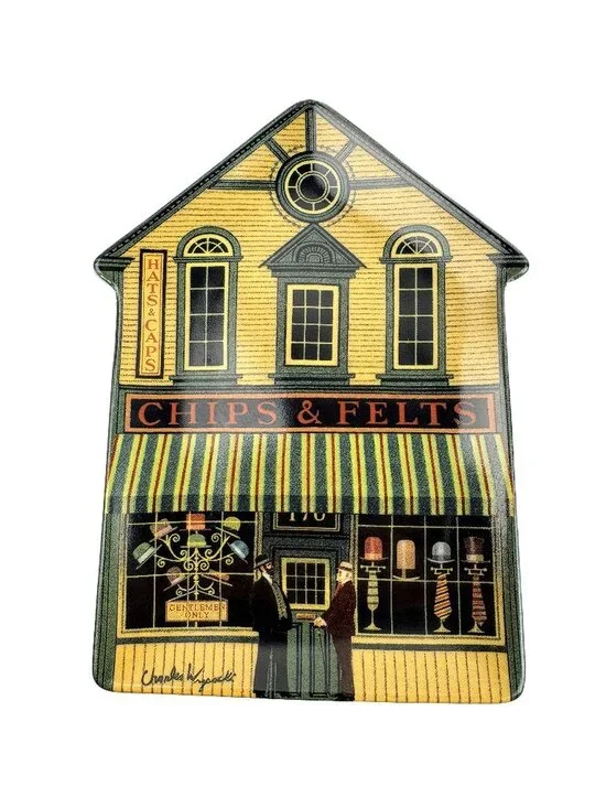 Wysocki Folktown Wall Art Porcelain Plate 