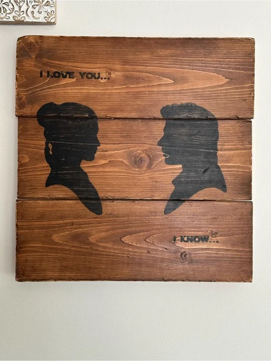 Star Wars Wall Decor- Han Solo Princess Leia