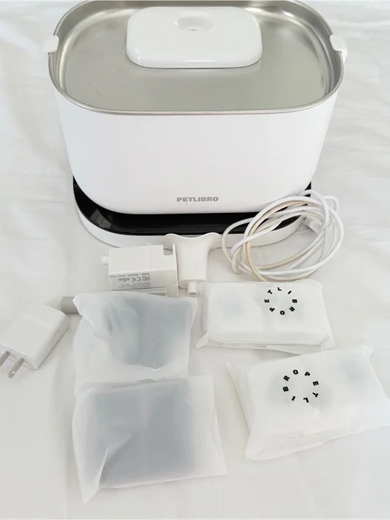 PETLIBRO Cordless White Ultrasonic Pet Water Fountain