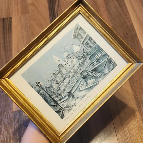 Vintage Framed Print Paris Le Sacré Coeur Et Les Vignes by Maurice Legendre