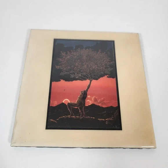 Vintage A.R.T. Co. Living Tree Tile D.L. Valdes Wall Hanging Decor