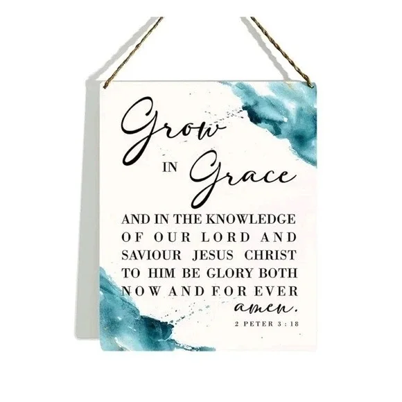 KongMoTree Bible Verses Sign Plaque, Bible Verses Wall Decor, 8x10 Inch