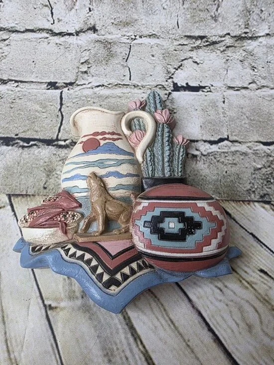 Vintage Home Interiors Southwestern Gia Plaque