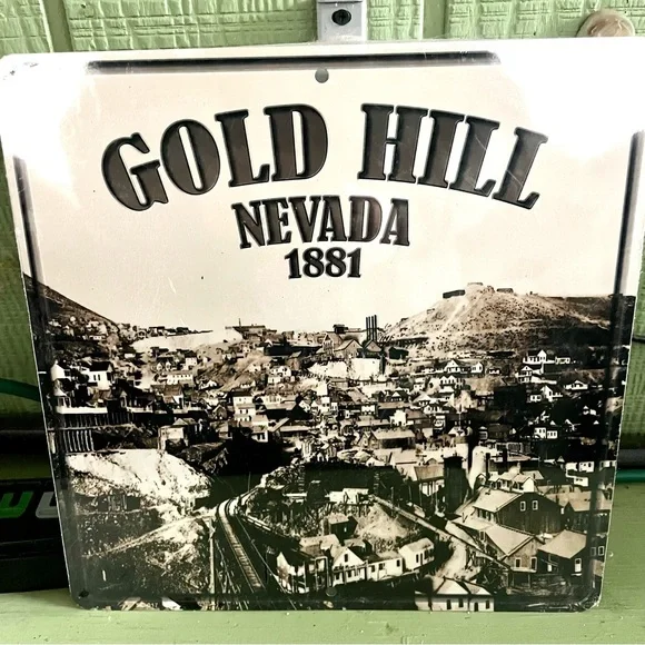 NEW Virginia City Gold Hill Nevada 1881 Metal Sign
