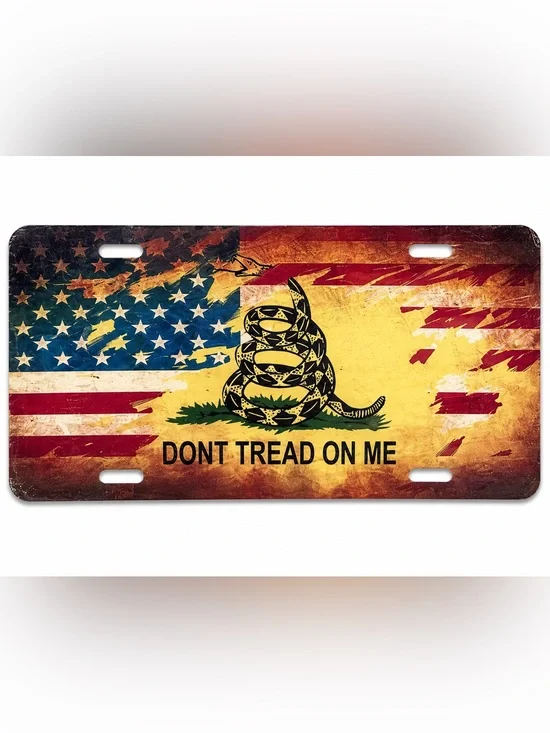 NEW Don’t Tread On Me License Plate Metal Sign