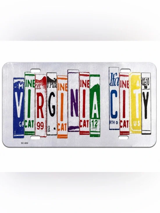 NEW Virginia City License Plate Metal Sign