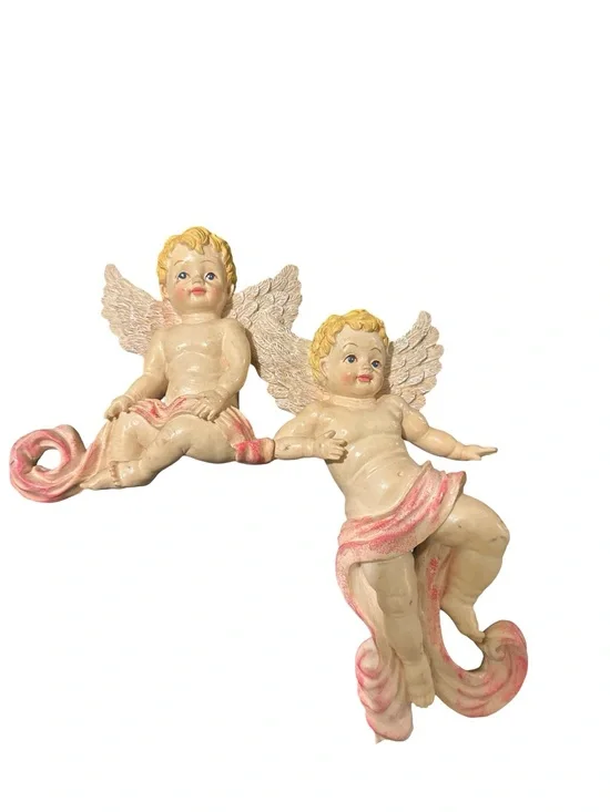 VTG House of Lloyd Christmas Around the World Cherubs Angel Wall Plaque