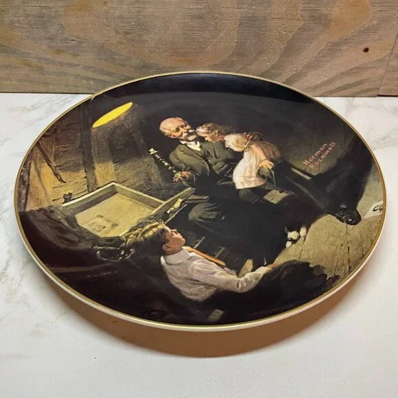 Norman Rockwell Grandpas Treasure Collectors Plate in Knowles Fine China