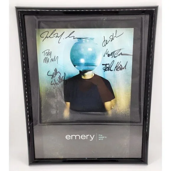 EMERY - The Weak's‎ End 2004 Poster SIGNED AUTOGRAPHED