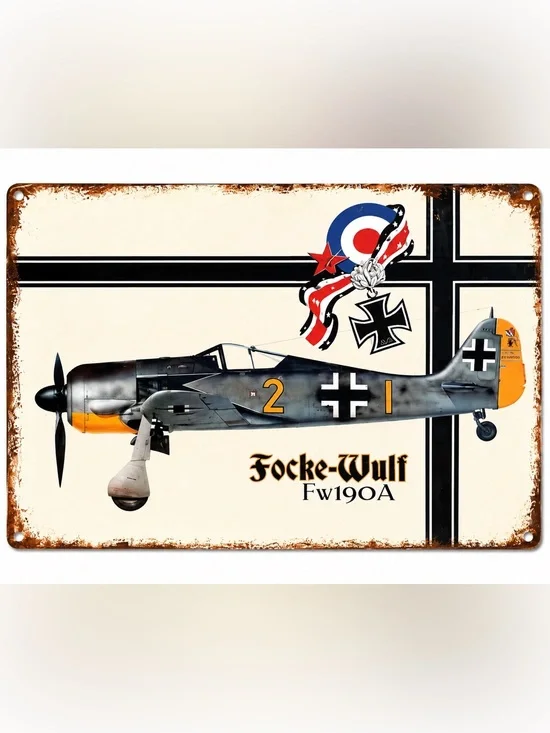 NEW Heavy Duty Steel Focke-Wulf FW190A Metal Sign
