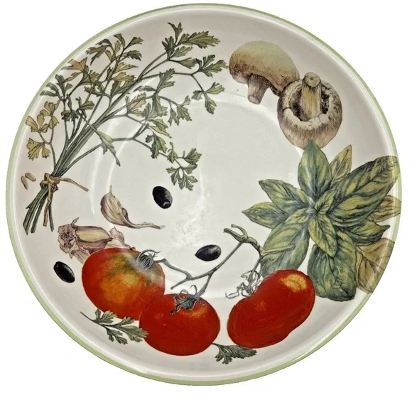 🍅🫒🧄Williams Sonoma 13” flat pasta serving bowl 