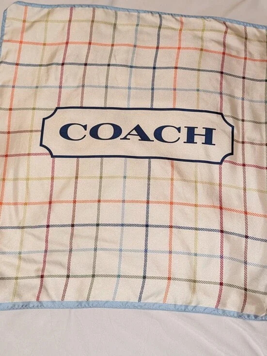 Coach Heritage Tattersall Silk Scarf 21