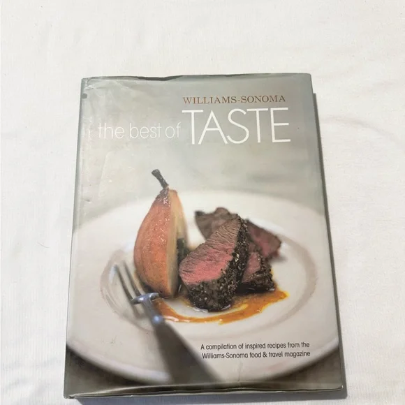 Williams Sonoma The Best of Taste Cookbook - Elegant White and Brown Cover 2001