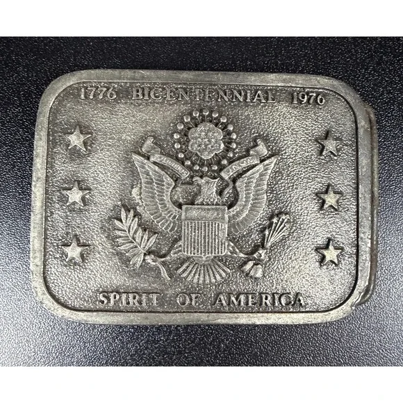 Vintage United‎ States truck BELT BUCKLE men Trucker VTG Bar & Shield Rare USA