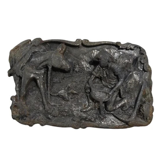 Mining belt buckle vintage arroyo grande buckle co