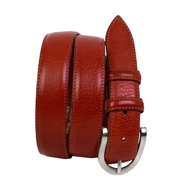 Handmade Italy BROWN REAL LEATHER 1 1/8