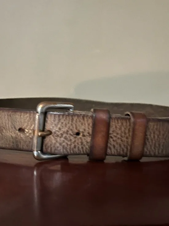 Polo Ralph Lauren Brown Leather Men's Belt around 44 inches