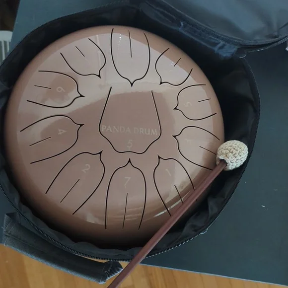 🆕 Panda Drum Plus Steel Tongue Drum PINK TAN