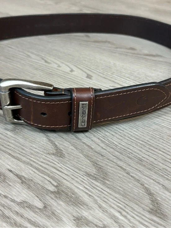 Carhartt Brown Genuine Cowhide Leather Belt