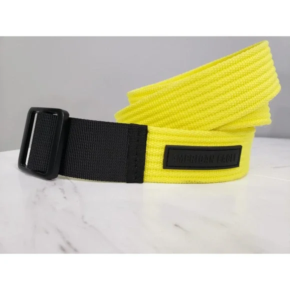 NEON YELLOW American Eagle Outfitters Utility‎ Canvas Belt Mens MEDIUM