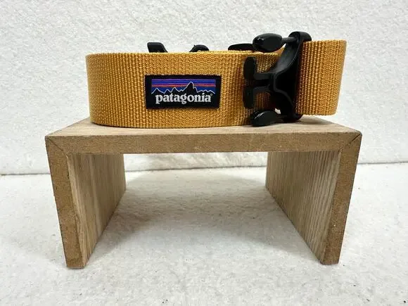 Patagonia Tech Web Gold Stretch Belt - SZ M Outdoors, Athleticware, Gorpcore