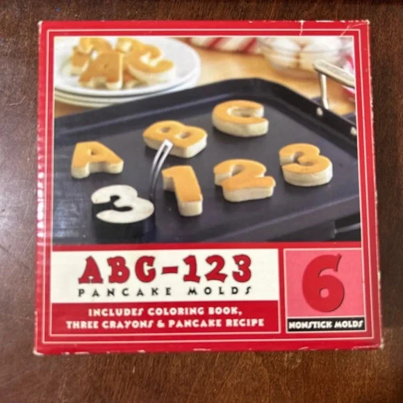 William Sonoma ABC-123 pancake molds.
