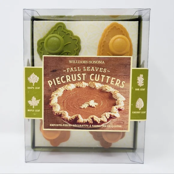 William Sonoma Fall Leaves Pie Crust Citters 4 Pack
