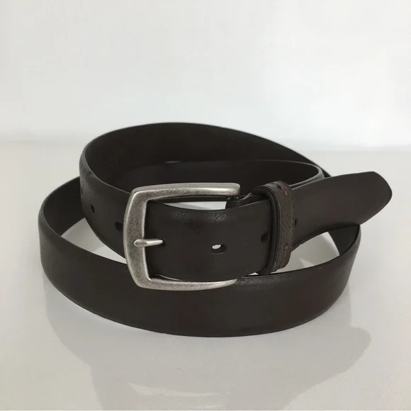 Columbia Vegan Leather Belt Dark Brown Men’s Size XL 42-44