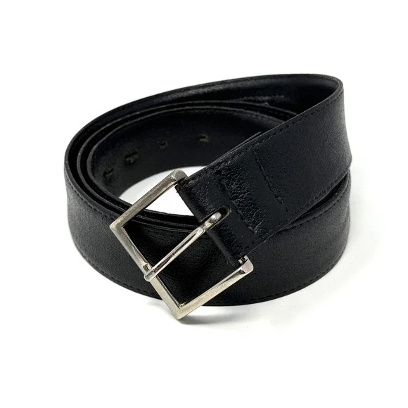 Buxton 3065 Safety Money Belt Vintage Leather Hidden Zipper Black Size 40 USA