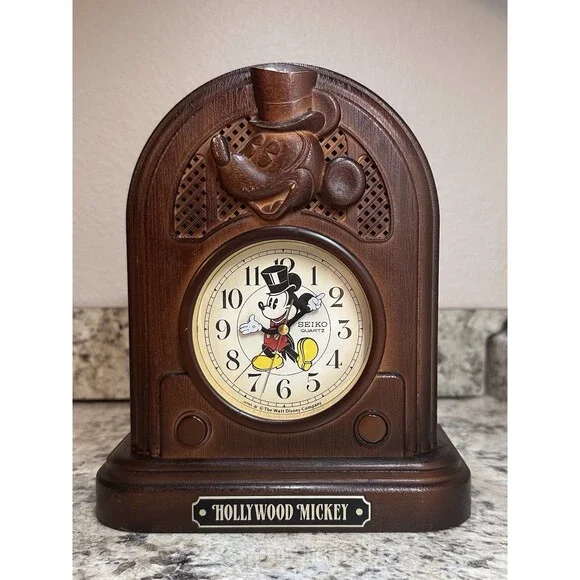 Vintage Disney Hollywood Mickey Mouse Seiko Alarm Clock