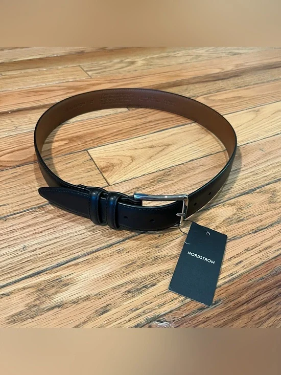 Nordstrom Men’s Black Leather Dress Belt