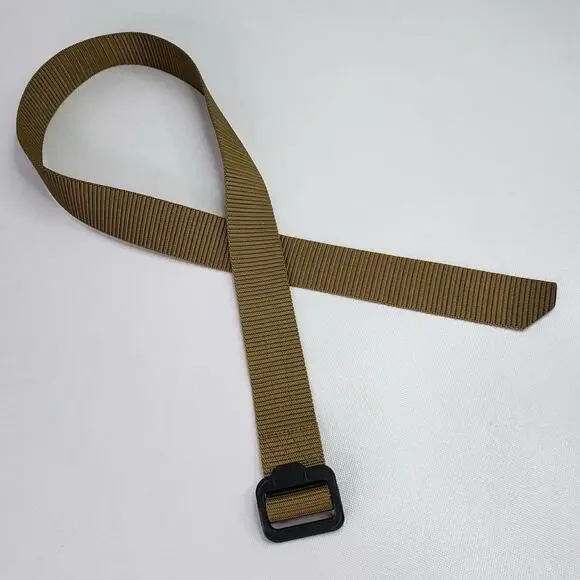 5.11 Tactical TDU Belt Men's Medium 32-34 Coyote Green Nylon Webbing Buckle