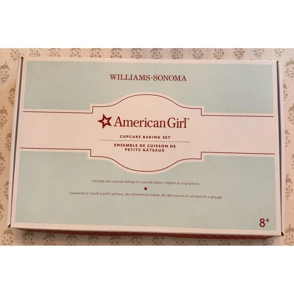 Williams Sonoma American Girl Cupcake Baking Set Kit 2015 in Box, Never‎ Used