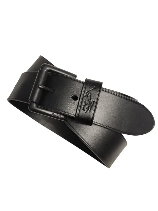 Polo Ralph Lauren Leather Debossed Keeper Belt