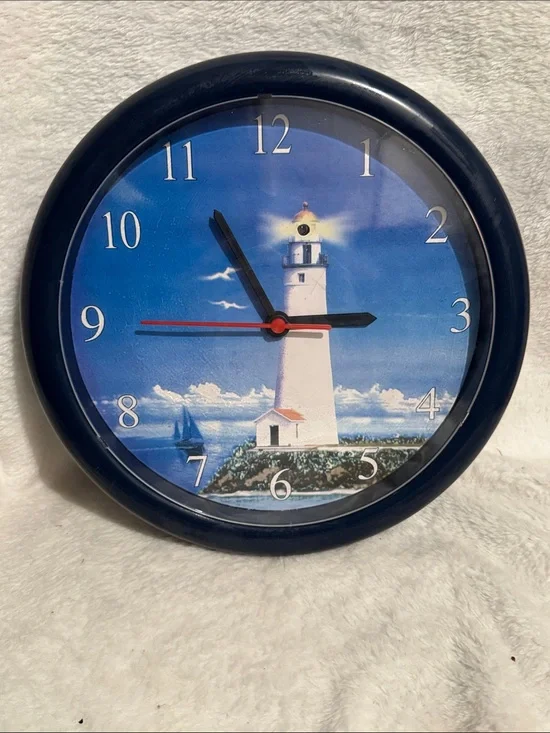 Vintage Coastal Lighthouse Wall Clock 9