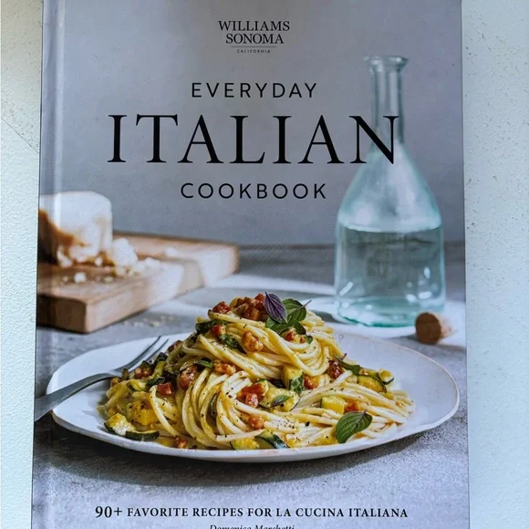 Williams Sonoma Everyday Italian Cookbook with Red and Green Accents