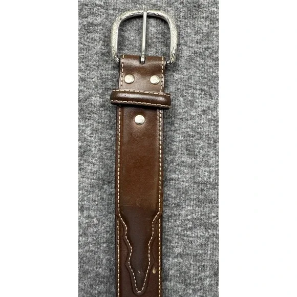 Nocona Brown Belt Southwest‎ Western Cowboy N2483602 Size 34 *READ*