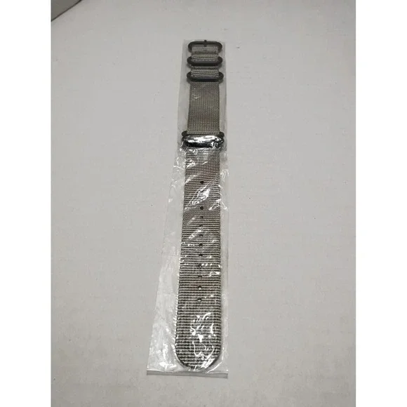 Replacement Military Ballistic Nylon Strap Watch Band with Black Heavy Buckle