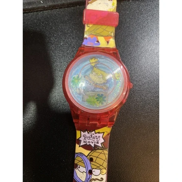VINTAGE 1998 THE RUGRATS MOVIE FLOATING FLOWER ANGELICA WATCH