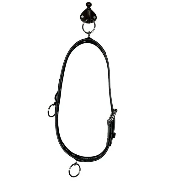 Hot Topic Men's 28 30 Black O-Ring Belt Punk Gothic‎ Bonded Leather Vintage Y2K
