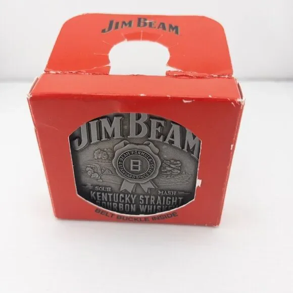 Jim Beam Bourbon Belt Buckle Advertising Collectible‎
